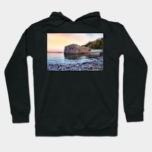 Glowing Sky At Sunset - Coastal Scenery - Stackpole Quay - Pembreokeshire Hoodie